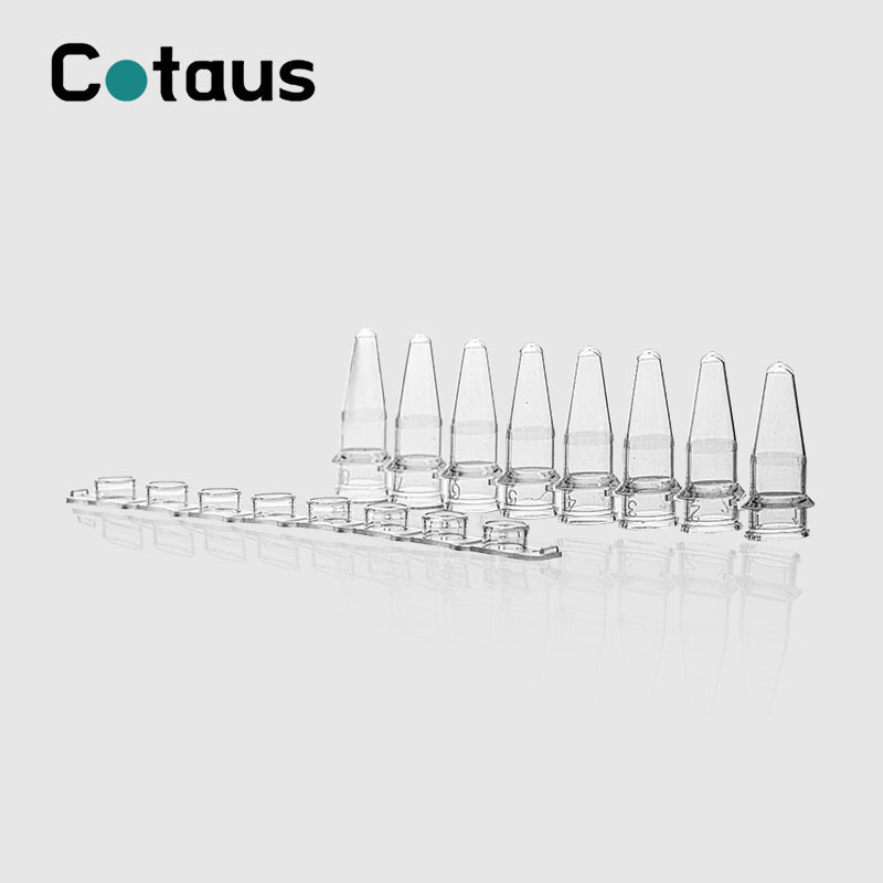 0.2ml Transparent PCR Tubes 8-Strip